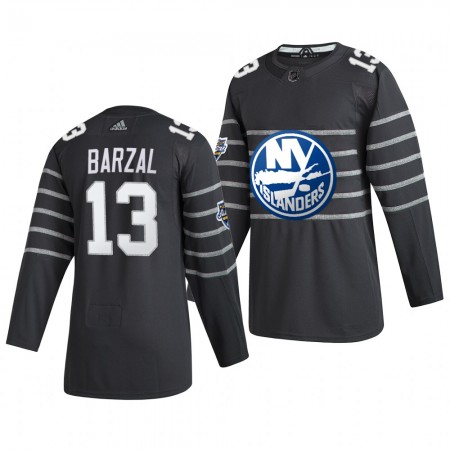 Camisola New York Islanders Mathew Barzal 13 Cinza Adidas 2020 NHL All-Star Authentic - Homem